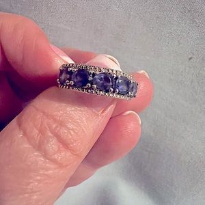 Iolite stones in Sterling Stilver